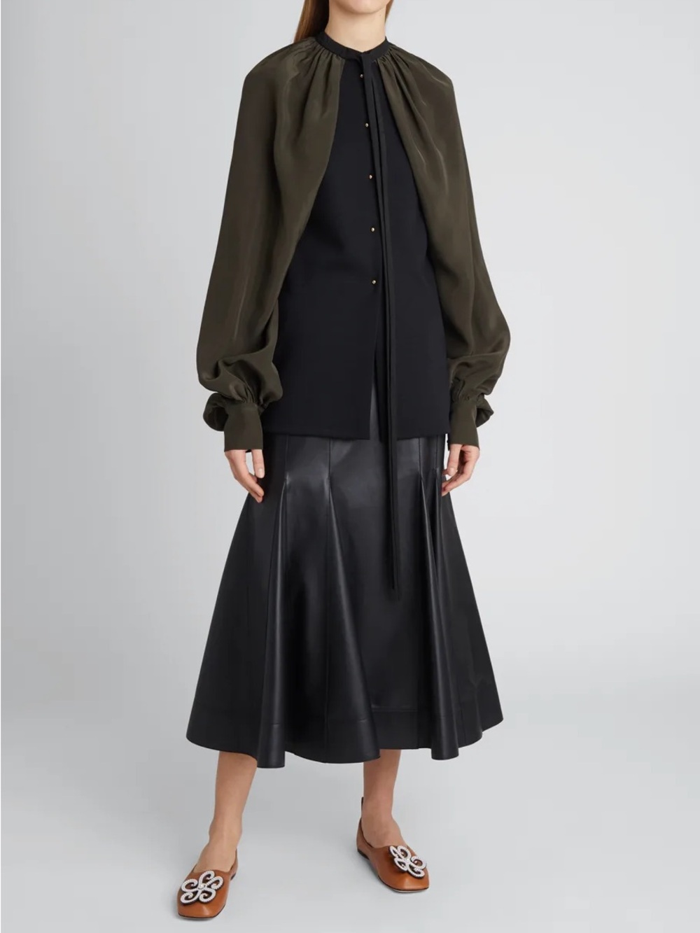 NWOT Loewe Cape Sleeve Blouse Size 36